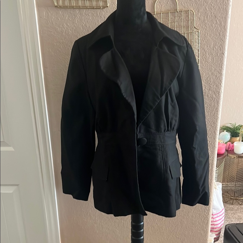 Willi Smith Black Blazer Classic Suit Jacket